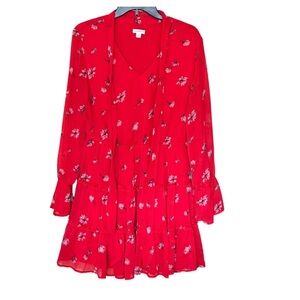 Xhilaration Floral Tiered Mini Dress